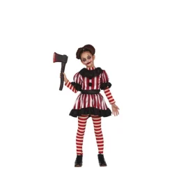 Hot Disfraz de Payasa Asesina para niña Disfraces Infantiles|Disfraces Halloween Niña