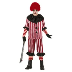 New Disfraz de Payaso a Rayas para hombre Hombre Disfraces Hombre|Disfraces Halloween Hombre