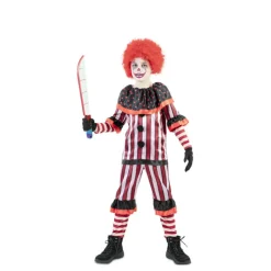 Online Disfraz de Payaso Sangriento Rojo para niño Disfraces Infantiles|Disfraces Halloween Niño