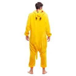 Disfrazzes Disfraces Unisex|Disfraces Videojuegos^Disfraz de Pijama Chinchilla Eléctrica Amarilla para Adultos