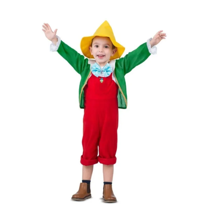 New Disfraz de Pinocho para Niño - Completo y Divertido Disfraces Infantiles|Disfraces Cine