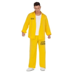 Discount Disfraz de Presidiario Amarillo para hombre Hombre Disfraces Hombre|Disfraces Series