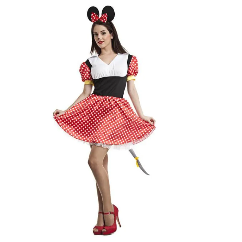 Mujer Disfrazzes Disfraces Mujer|Disfraces Disney^Disfraz de Ratoncita Minnie Mouse corto