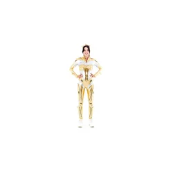 New Disfraz de Robot Woman Estelar Dorado para mujer Mujer Disfraces Mujer|Disfraces Dc