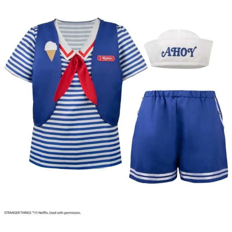Disfraz de Scoops Ahoy Robin de Stranger Things Mujer Disfraces Mujer|Disfraces Hombre