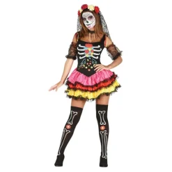 Mujer Disfrazzes Disfraces Mujer|Disfraces Halloween Mujer^Disfraz de Señorita del Día de Muertos para mujer