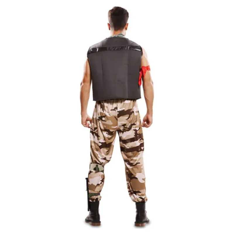 Hombre Disfrazzes Disfraces Hombre|Disfraces Videojuegos^Disfraz de Skin militar asalto Fortnite para hombre