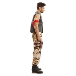 Hombre Disfrazzes Disfraces Hombre|Disfraces Videojuegos^Disfraz de Skin militar asalto Fortnite para hombre