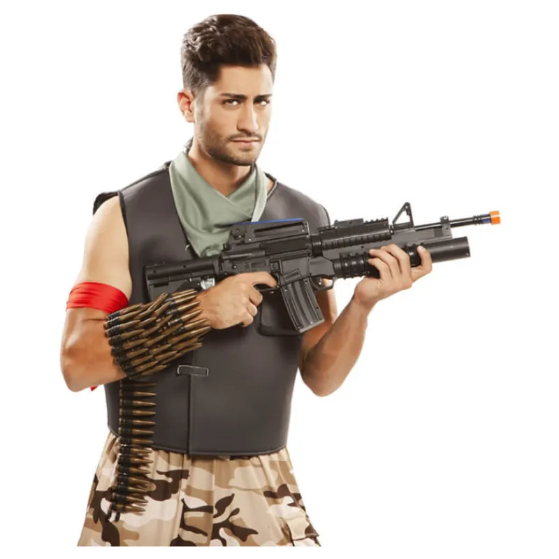 Hombre Disfrazzes Disfraces Hombre|Disfraces Videojuegos^Disfraz de Skin militar asalto Fortnite para hombre