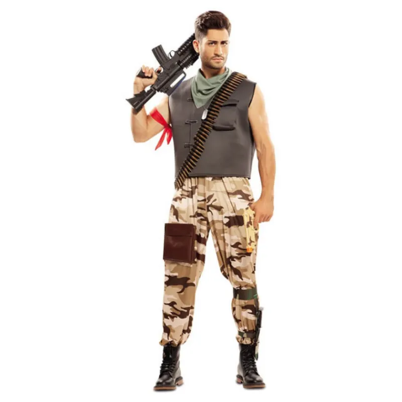 Hombre Disfrazzes Disfraces Hombre|Disfraces Videojuegos^Disfraz de Skin militar asalto Fortnite para hombre