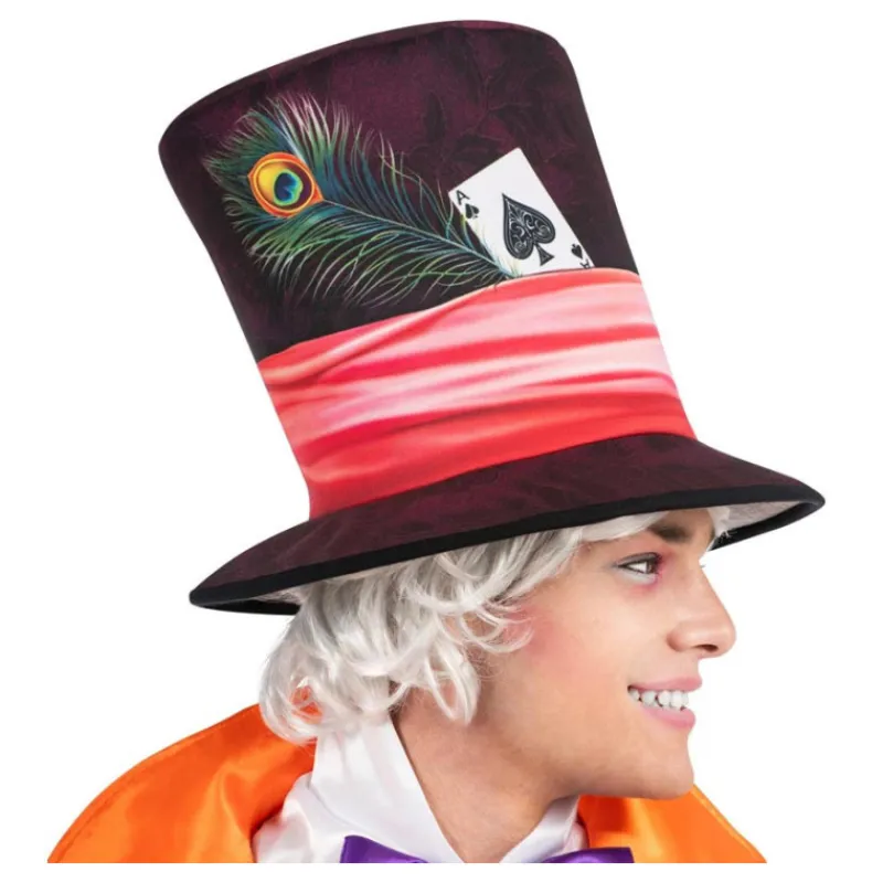 Hombre Disfrazzes Disfraces Hombre|Disfraces Disney^Disfraz de Sombrerero Loco Naranja y Azul para Hombre