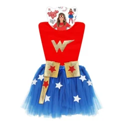 Hot Disfraz de Súper Heroína Roja y Azul para Niña Disfraces Infantiles|Disfraces Dc