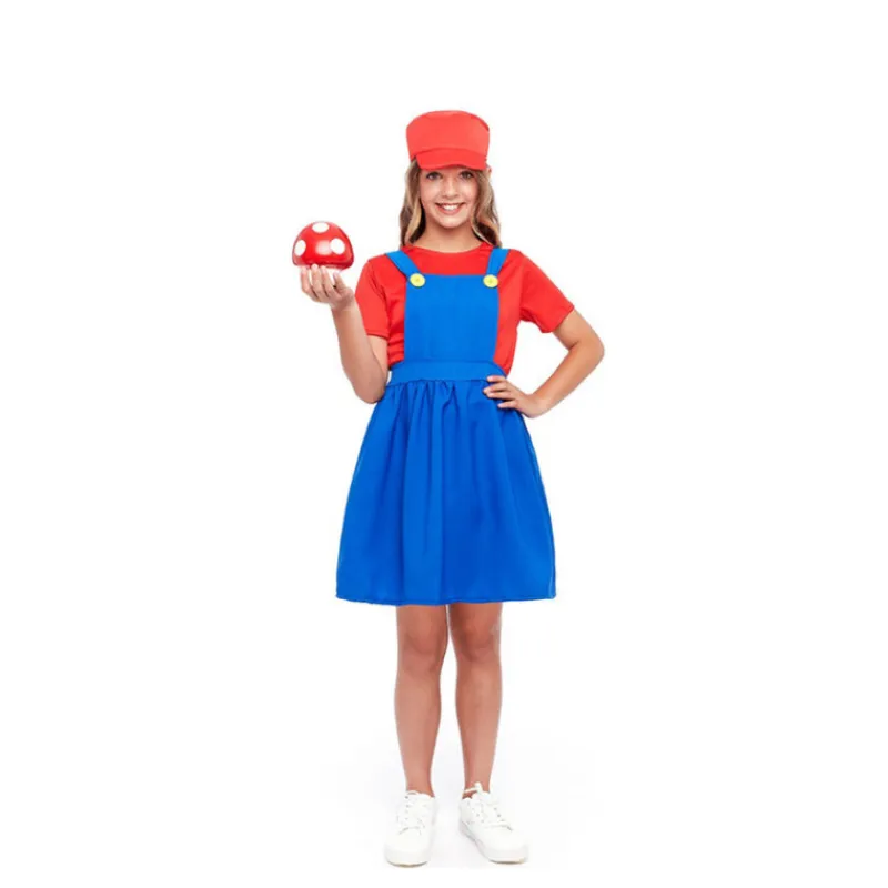 Disfrazzes Disfraces Infantiles|Disfraces Videojuegos^Disfraz de Super Mario para Niña