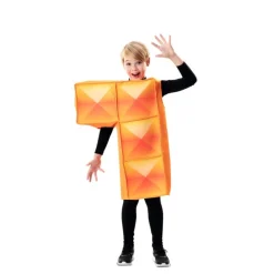 Disfrazzes Disfraces Infantiles|Disfraces Videojuegos^Disfraz de Tetris Naranja para niños