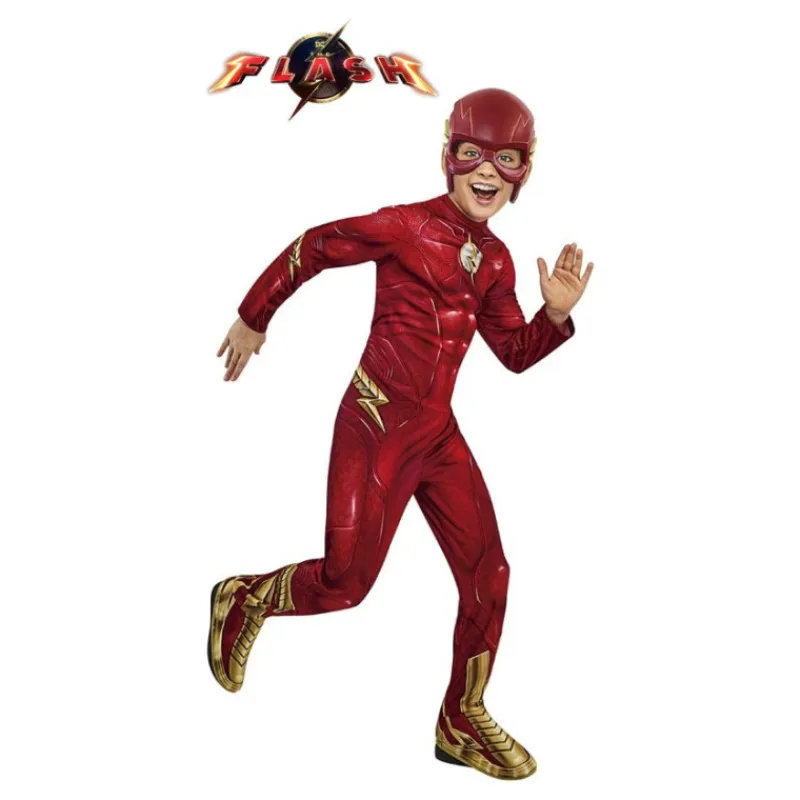 Disfrazzes Disfraces Infantiles|Disfraces Dc^Disfraz de The Flash Classic para Niños - ¡Corre como un Héroe!