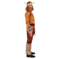 Hombre Disfrazzes Disfraces Hombre^Disfraz de Vikingo Marrón Guerrero para hombre