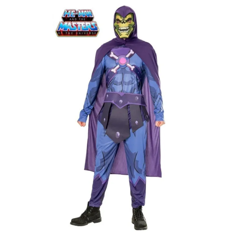Hombre Disfrazzes Disfraces Hombre|Disfraces Cine^Disfraz Deluxe de Skeletor de He-Man para Hombre
