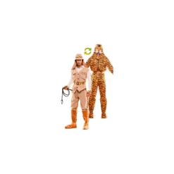 Disfrazzes Disfraces Unisex^Disfraz Doble de Cazador y Tigre para adultos
