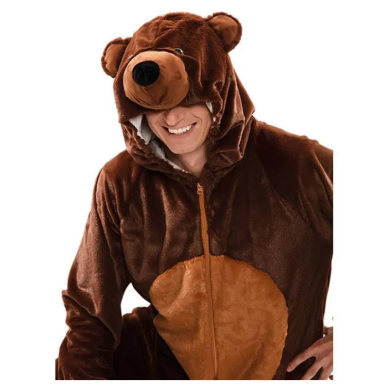 Online Disfraz kigurumi de Oso Marrón Hombre Disfraces Hombre