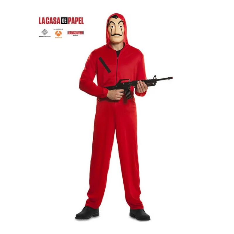 New Disfraz La casa de Papel Con Máscara Unisex Adulto Disfraces Unisex|Disfraces Series
