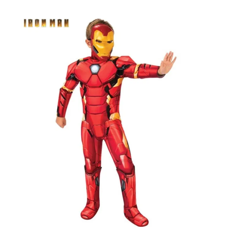 Disfrazzes Disfraces Infantiles|Disfraces Marvel^Disfraz Musculoso de Iron Man con Máscara Deluxe para Niños