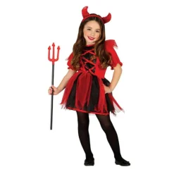 New Disfraz para niñas de Diablesa rojo y negro Disfraces Infantiles|Disfraces Halloween Niña