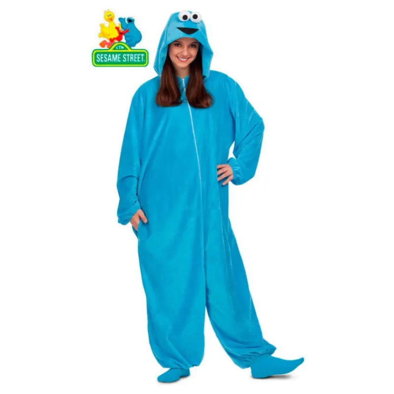 Online Disfraz Pijama Monstruo de las Galletas Barrio Sésamo Unisex Adulto Disfraces Unisex|Disfraces Series
