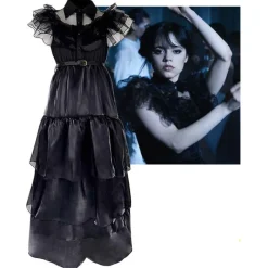 Outlet Disfraz Vestido Baile Miércoles Wednesday Mujer Disfraces Mujer|Disfraces Infantiles