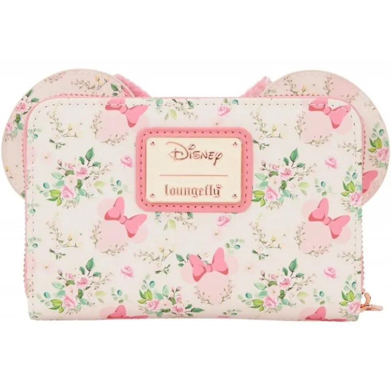 Loungefly Películas Y Personajes De Disney ·Mickey & Minnie|Bolsos Y Carteras Disney^Disney by Monedero Minnie Mouse Floral de Cuero PU