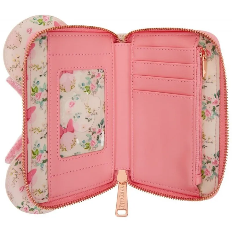 Loungefly Películas Y Personajes De Disney ·Mickey & Minnie|Bolsos Y Carteras Disney^Disney by Monedero Minnie Mouse Floral de Cuero PU