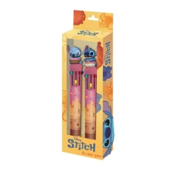 KaracterMania Disney Para Niñas|Para El Cole^Disney Lilo y Stitch Pack 2 Bolígrafos 10 Colores Multicolor
