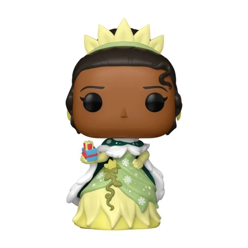 Funko Películas Y Personajes De Disney ·Tiana Y El Sapo|Películas Y Personajes De Disney ·Princesas Disney^Disney Princess POP! Vinyl Figura Holiday Tiana 9 cm