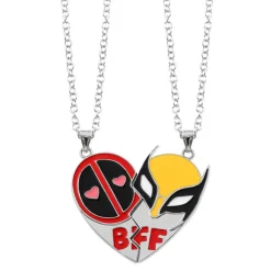 Frikileria Superhéroes Marvel|Complementos Marvel^Duo colgantes Deadpool y Lobezno BFF