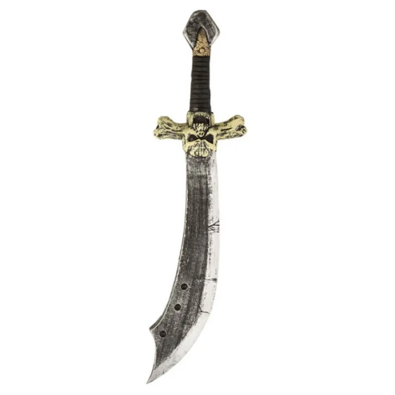 New Espada de Pirata con Calavera de Foam de 69 cm Armas, Espadas Y Escudos Disfraces|Accesorios Halloween Y Terror