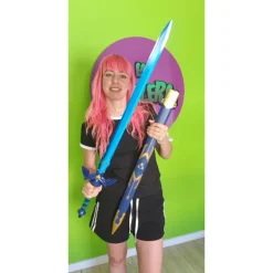 Amont Regalos Y Coleccionismo Para Gamers - Cosas De Videojuegos Míticos|Descuentos Gaming^Espada Legend of Zelda acero con soporte 100 cm