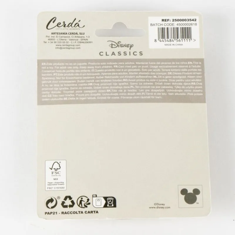 Cerdá Adult Más Regalos De Disney|Disney Hogar^Espejo de Cuidado Personal Disney Beige con Diseño de Tambor