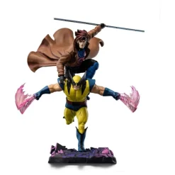 Iron Studios Superhéroes Marvel|Coleccionismo Marvel^Estatua 1/10 Deluxe Art Scale X-Men´97 Gambit & Lobezno 29 cm