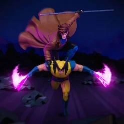 Iron Studios Superhéroes Marvel|Coleccionismo Marvel^Estatua 1/10 Deluxe Art Scale X-Men´97 Gambit & Lobezno 29 cm