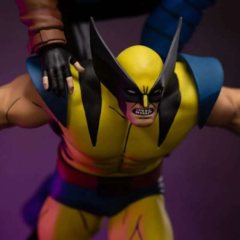 Iron Studios Superhéroes Marvel|Coleccionismo Marvel^Estatua 1/10 Deluxe Art Scale X-Men´97 Gambit & Lobezno 29 cm