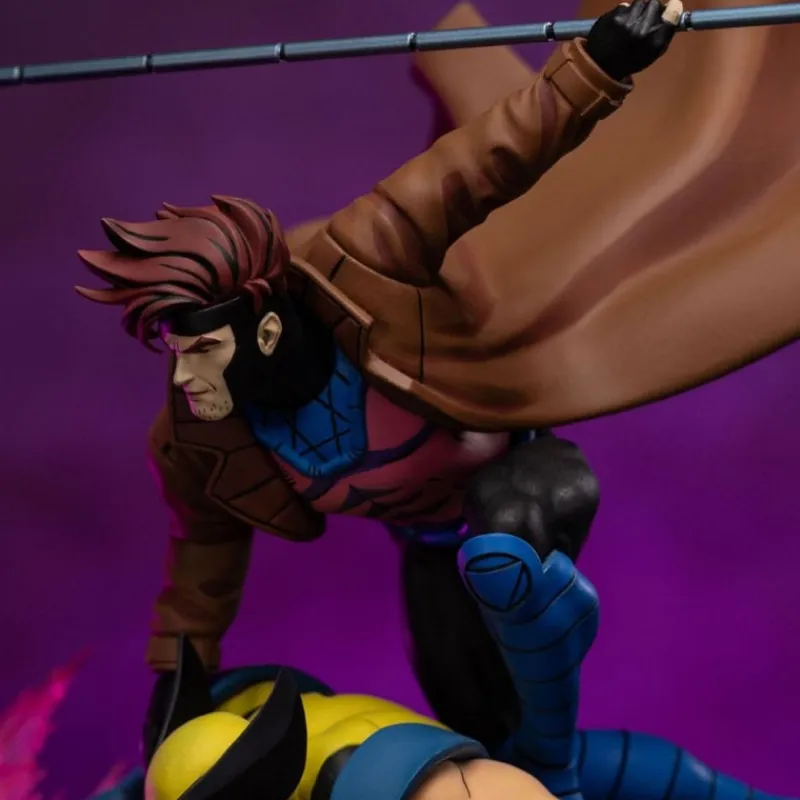 Iron Studios Superhéroes Marvel|Coleccionismo Marvel^Estatua 1/10 Deluxe Art Scale X-Men´97 Gambit & Lobezno 29 cm