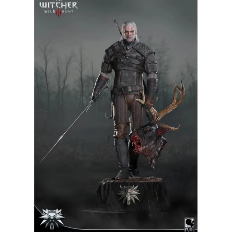 Pure arts Regalos Y Coleccionismo Para Gamers - Cosas De Videojuegos Míticos|Descuentos Gaming^Estatua 1:2 Geralt of Rivia PRESTIGE The Witcher III