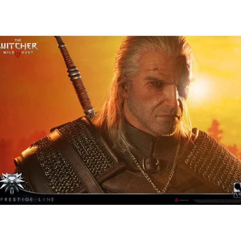 Pure arts Regalos Y Coleccionismo Para Gamers - Cosas De Videojuegos Míticos|Descuentos Gaming^Estatua 1:2 Geralt of Rivia PRESTIGE The Witcher III