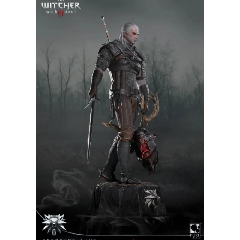 Pure arts Regalos Y Coleccionismo Para Gamers - Cosas De Videojuegos Míticos|Descuentos Gaming^Estatua 1:2 Geralt of Rivia PRESTIGE The Witcher III