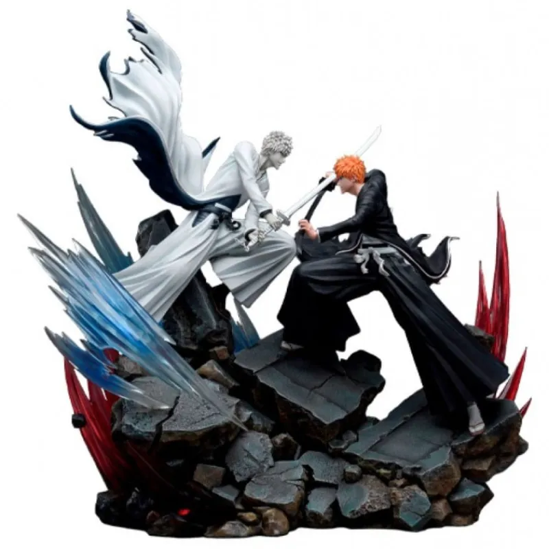 Clearance Estatua 1/6 Ichigo Kurosaki vs Hollow Ichigo 56 cm - Bleach Figuras