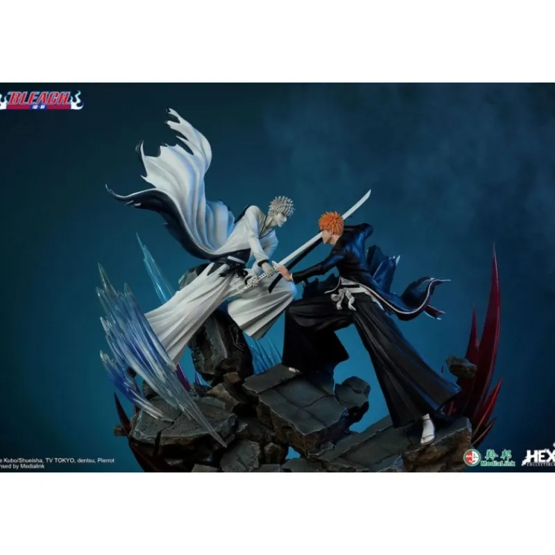 Clearance Estatua 1/6 Ichigo Kurosaki vs Hollow Ichigo 56 cm - Bleach Figuras