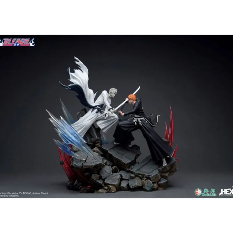Clearance Estatua 1/6 Ichigo Kurosaki vs Hollow Ichigo 56 cm - Bleach Figuras