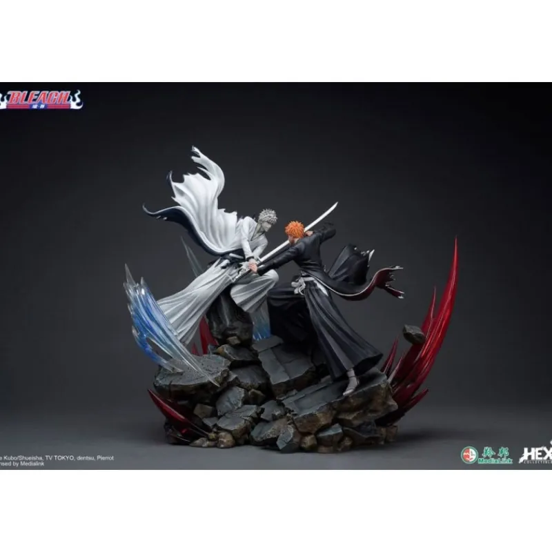 Clearance Estatua 1/6 Ichigo Kurosaki vs Hollow Ichigo 56 cm - Bleach Figuras