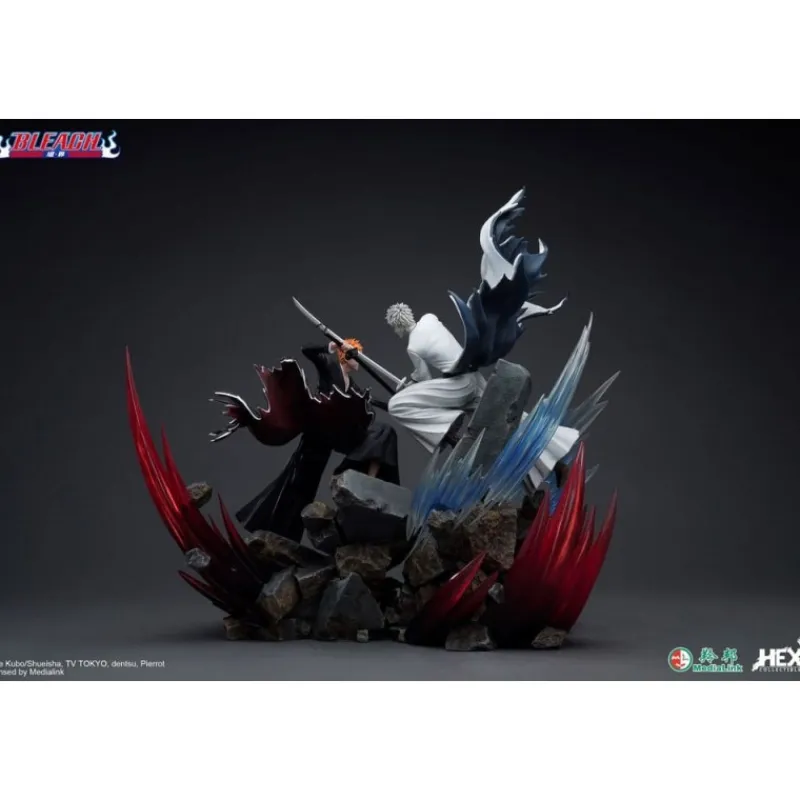 Clearance Estatua 1/6 Ichigo Kurosaki vs Hollow Ichigo 56 cm - Bleach Figuras