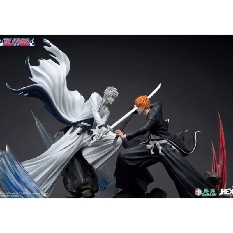 Clearance Estatua 1/6 Ichigo Kurosaki vs Hollow Ichigo 56 cm - Bleach Figuras