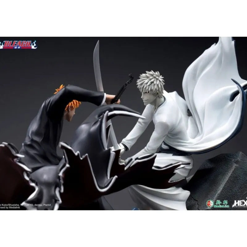 Clearance Estatua 1/6 Ichigo Kurosaki vs Hollow Ichigo 56 cm - Bleach Figuras
